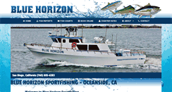 Desktop Screenshot of bluehorizonsportfishing.com